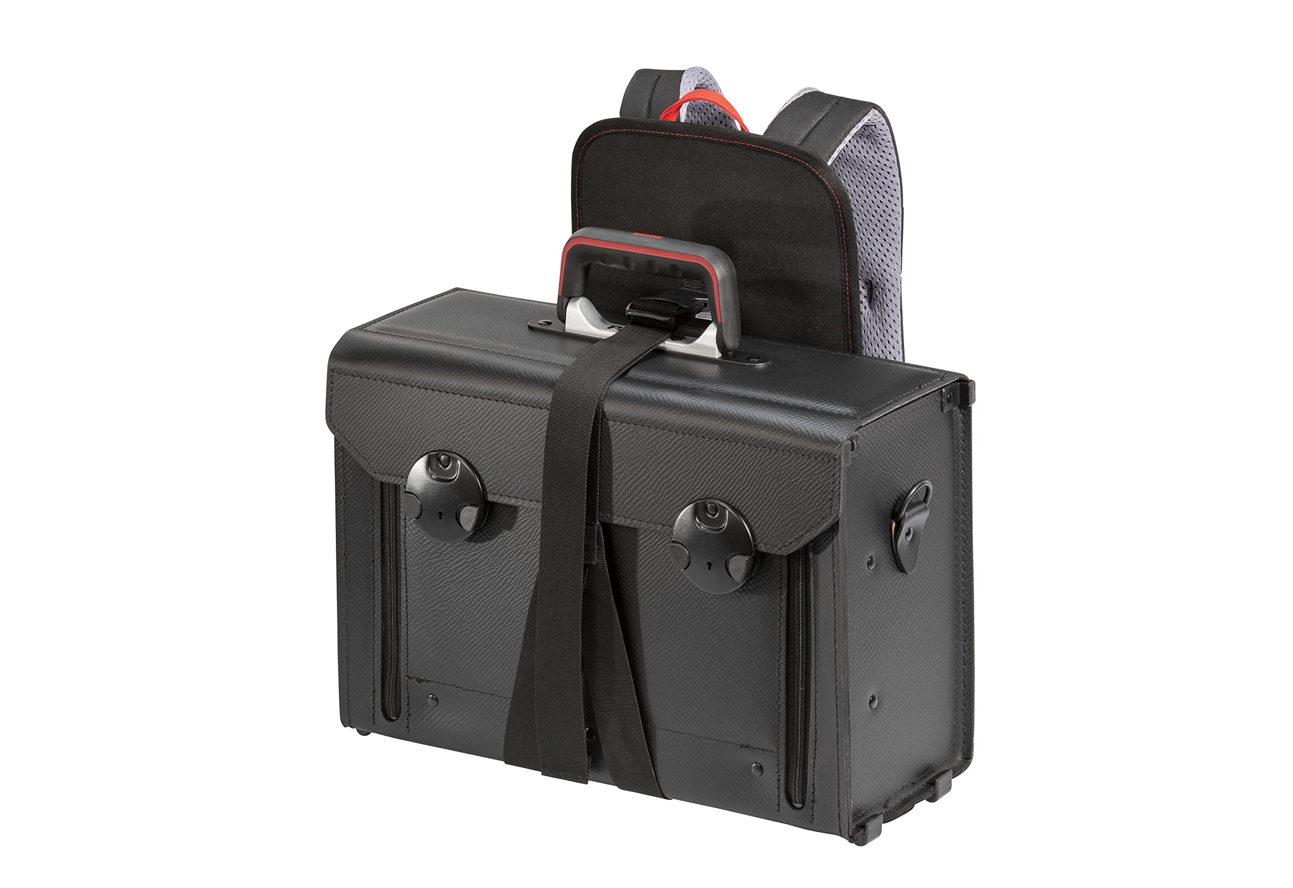 PARAT 5990850991 Caja de herramientas Sistema de transporte Mochila para PARAT Bags + Maleta con Ventilación Correas de Hombro Acolchadas Poliéster Carga Máxima 15kg