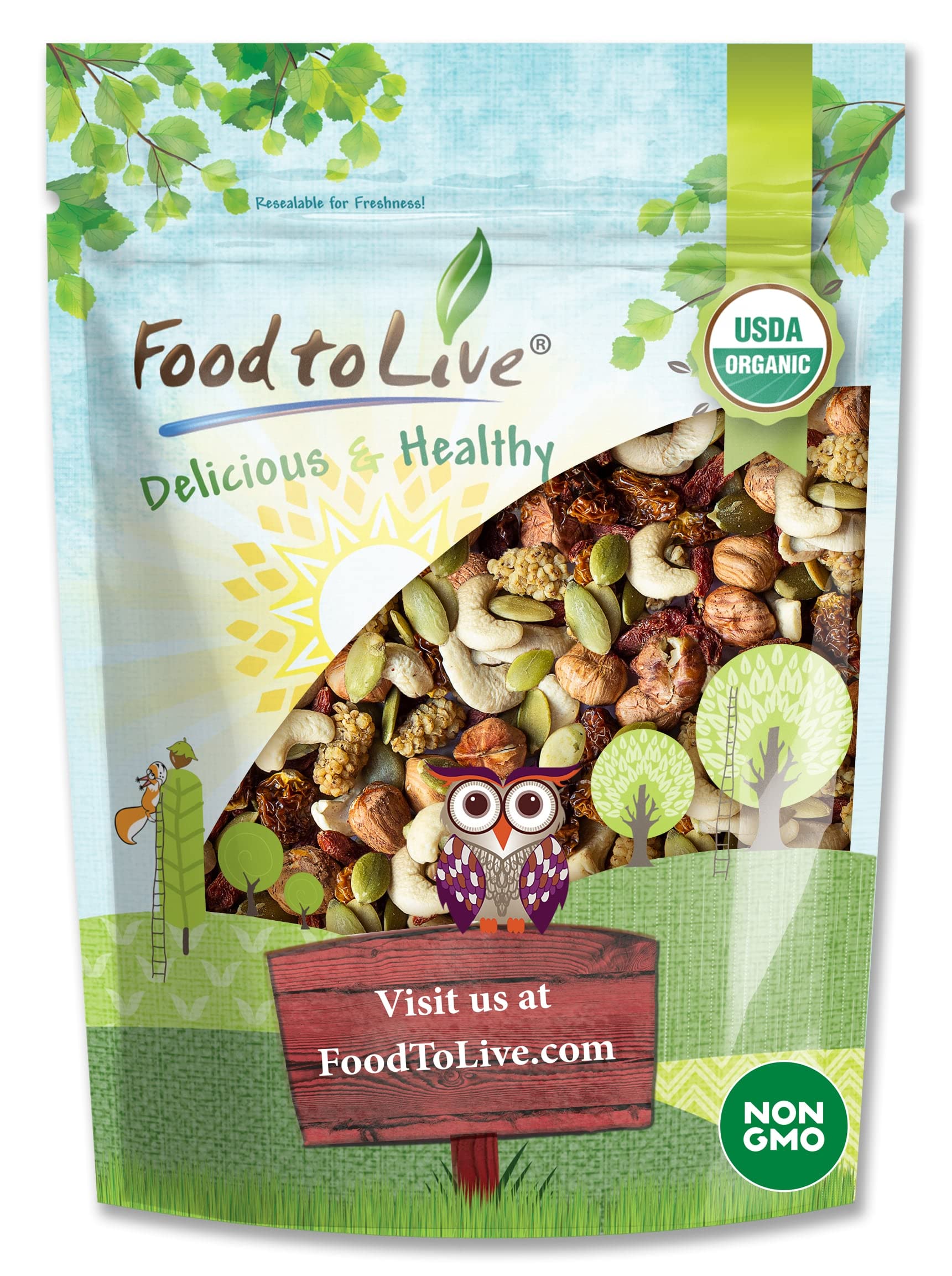 Food to Live Organic Antioxidant Trail Mix