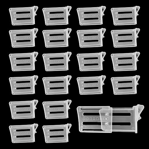 20 separadores retráctiles para cajones de refrigerador, organizador de puerta de refrigerador de plástico, divisor ajustable para cocina, oficina,