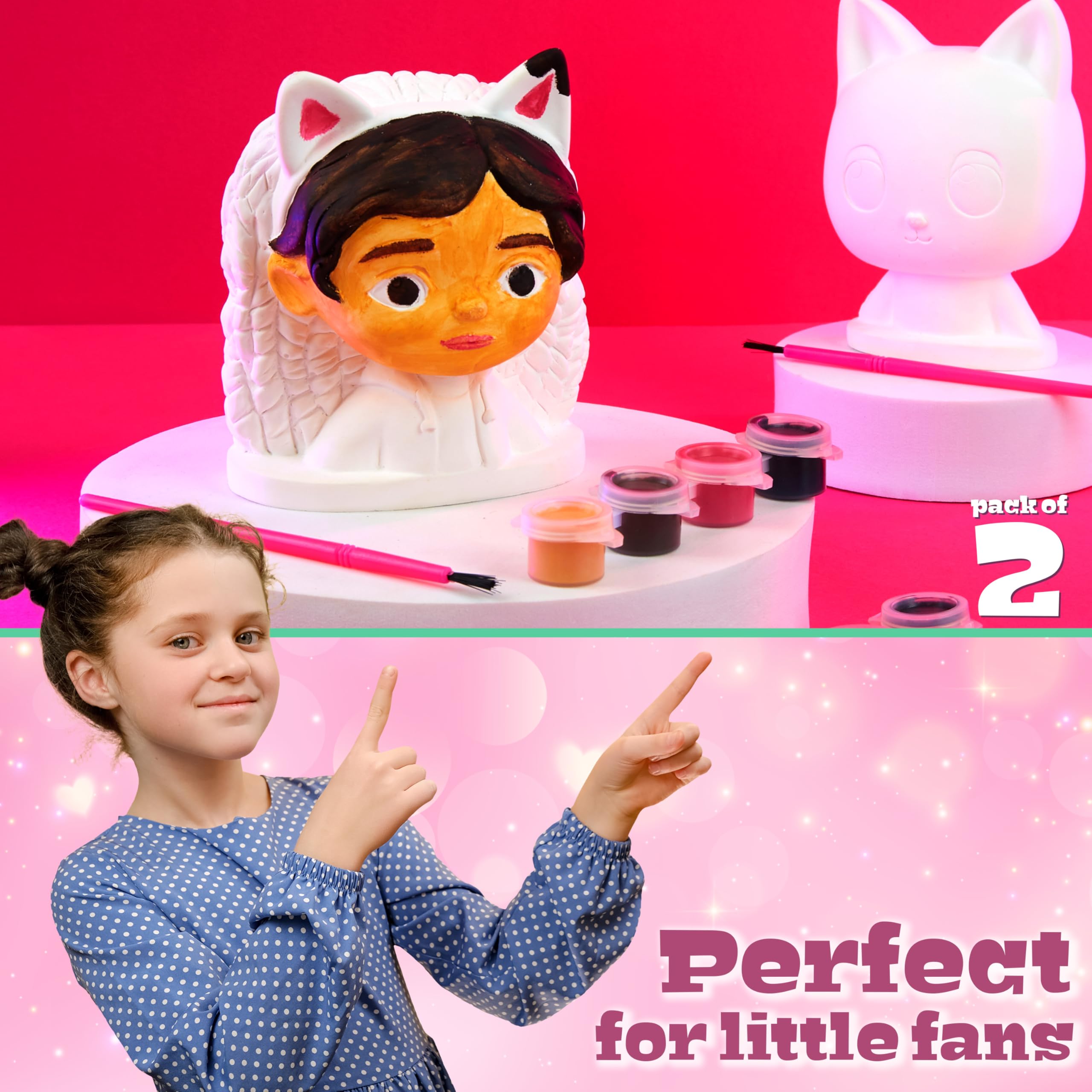 Gabby's Dollhouse Gipsfiguren Zum Bemalen - DIY Bastelset Kinder