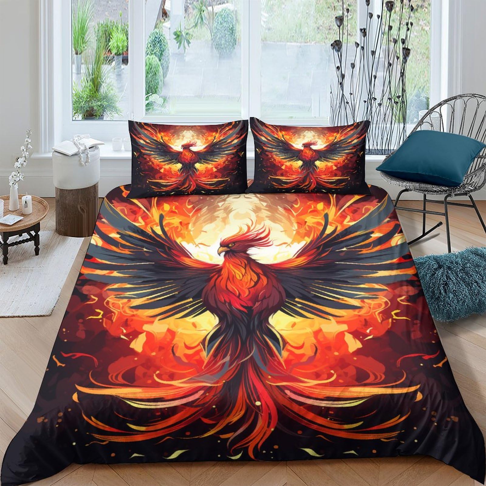 Housse de couette 200x200 Phoenix en microfibre de qualité supérieure douceur absolue