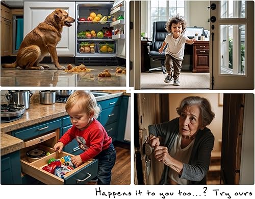 Miniatura 2 de 6 adhesivos de bloqueo de seguridad fácil de instalar para bebés, niños, niños mayores, ancianos, mascotas, accidentes, prevención de accidentes