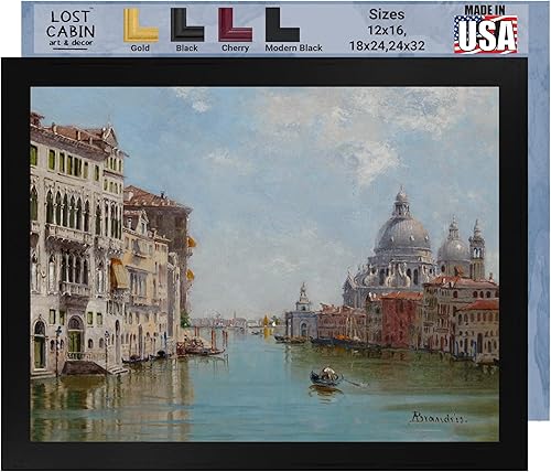 Lost Cabin A Gondola Near Santa Maria Della Salute por Antonietta Brandeis Impresión sin marco Reproducción de pinturas de obras de arte finas