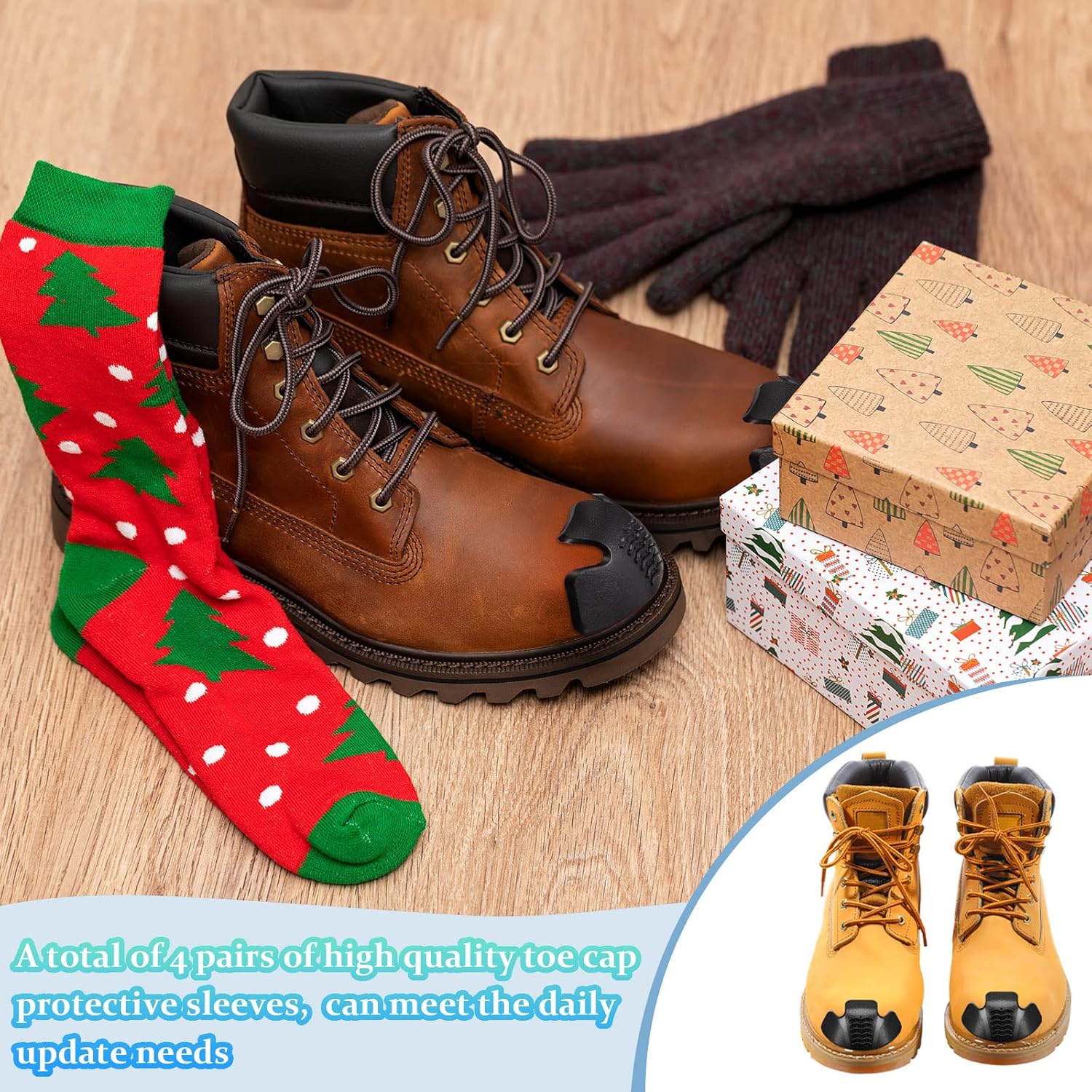 Boot Toe Protectors 4 Pieces Boot Guards Work Boot Protector Work Boot