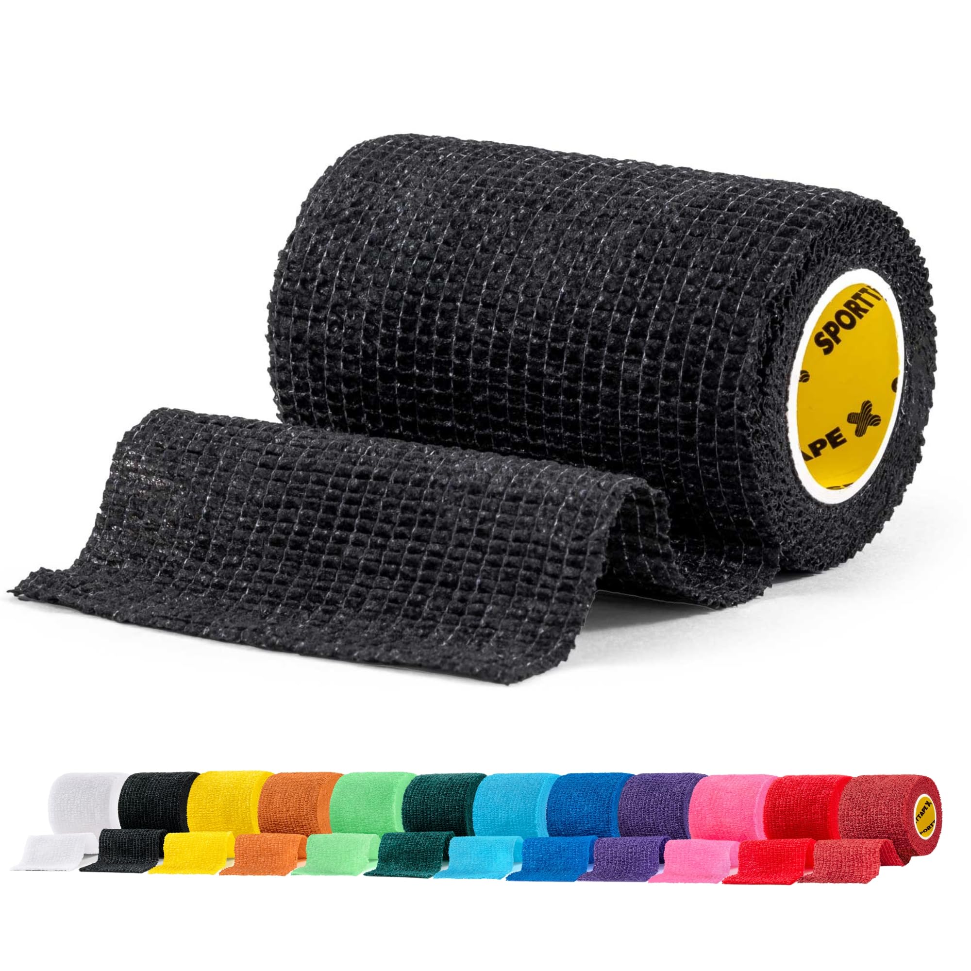 SPORTTAPE 6 Rolls Self-Adhesive Cohesive Bandage, 7.5cm x 4.5m, Beige - Compression & Vet Wrap for Dogs, Horses, Sports Stretch Tape for Football, Ankles, Joints, Fingers, Wrists & Sock Tape — view 22