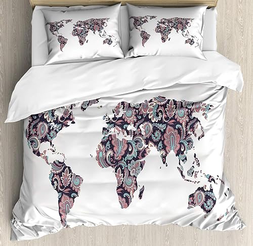 Miniatura 298 de Ambesonne Juego de funda de edredón de pesca, lubina de boca grande atrapando un bocado en espray de agua, imagen salvaje, juego de cama decorativo