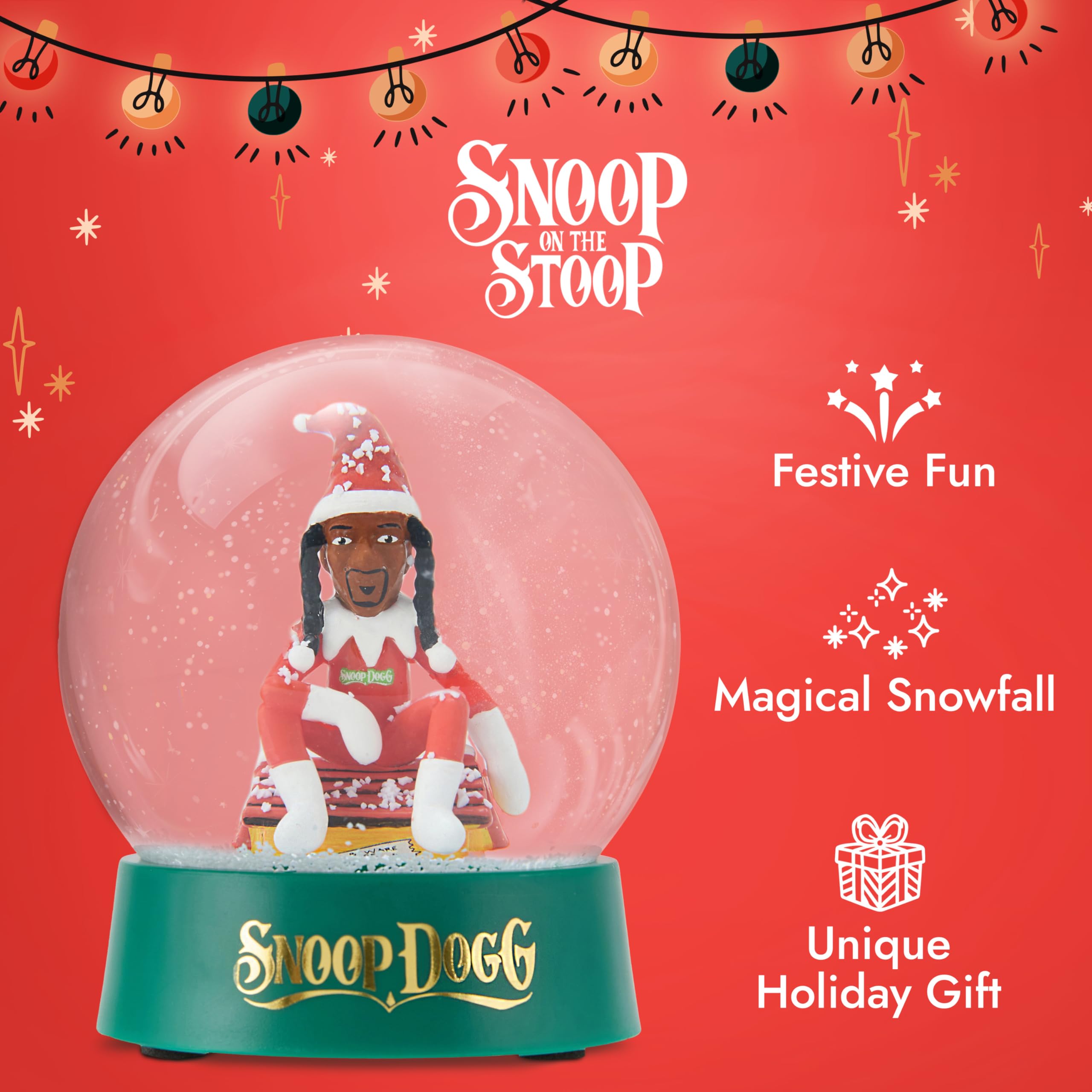 Snoop Dogg Snoop on The Stoop Snow Globe, Christmas Decorations