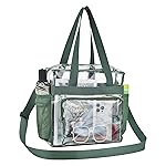 Oraben Clear Tote Bag Clear Bag Stadium Approved 12x6x12 Stadium Bag for Work, Sports Games,Gym