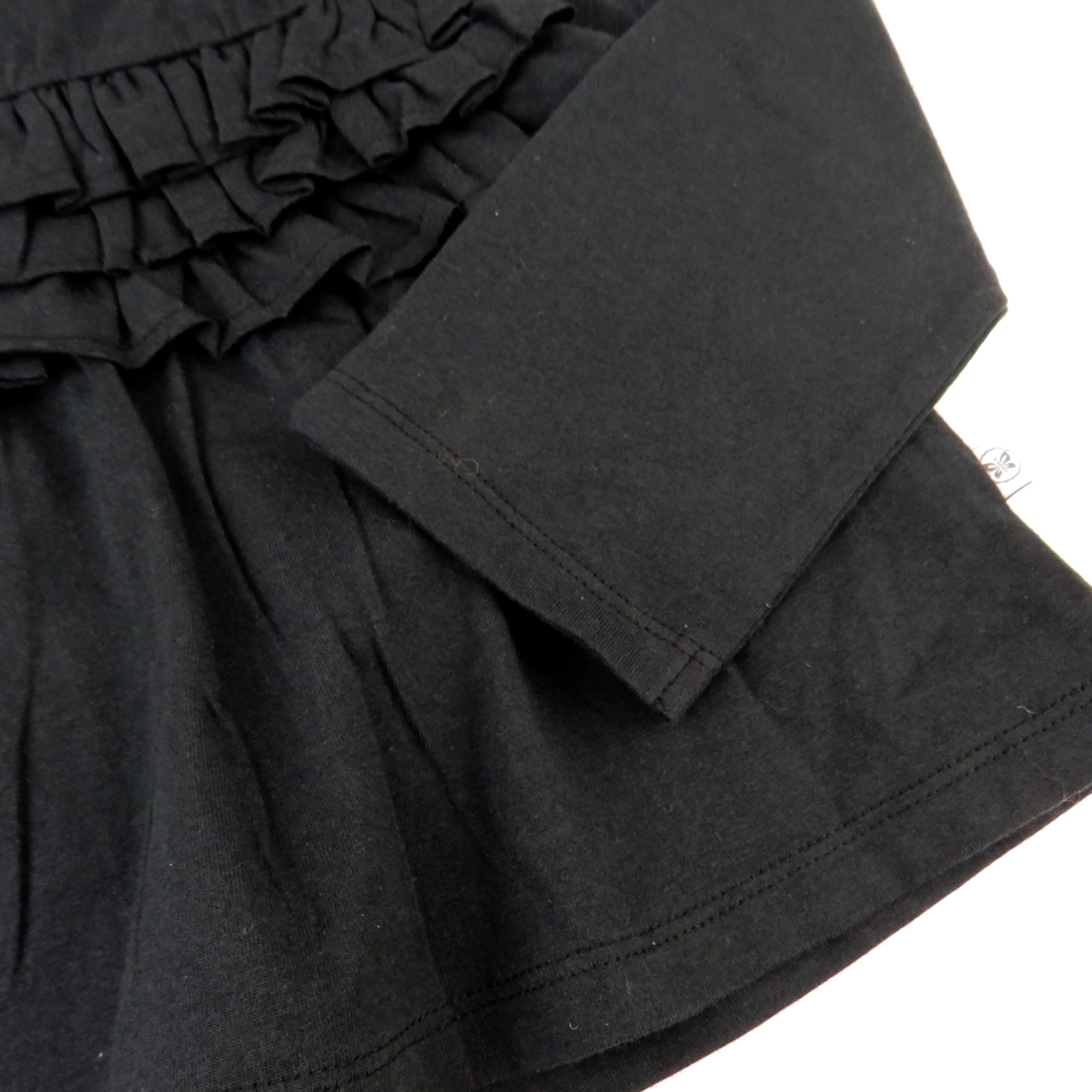 HonestBaby Conjuntos de ropa de moda 100% algodón orgánico para bebés y niñas pequeñas, Cuadros grises, 4 años