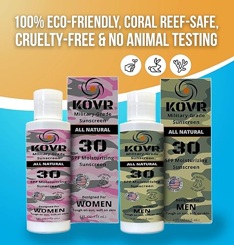 Miniatura 4 de Kovr Protector solar SPF 30 Loción facial y corporal - Protector solar mineral seguro para arrecifes y resistente al agua | Amplio espectro,