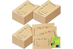 600 Pack Gift Card Sleeves with Thank You Notes