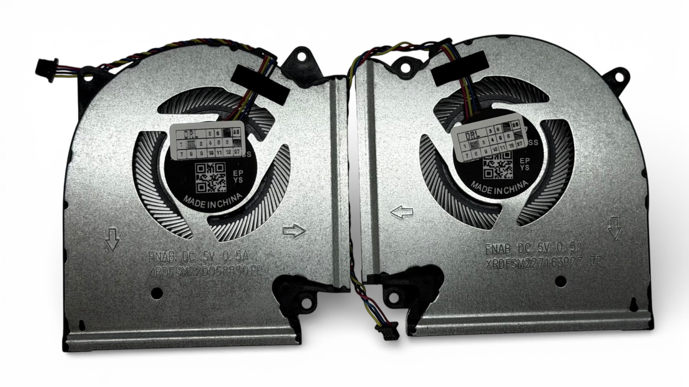 CPU+GPU wentylatory chłodzące do ASUS (5V 0.5A) ROG NS85C59-20G04, DFS5K221153715, NS85C59-20G05, NS85C59-21J10, DFS5K223052835, 13NR00 510P0P051011, 13NR0510P01021, 13NR0510P02011, 13NR0510P02021