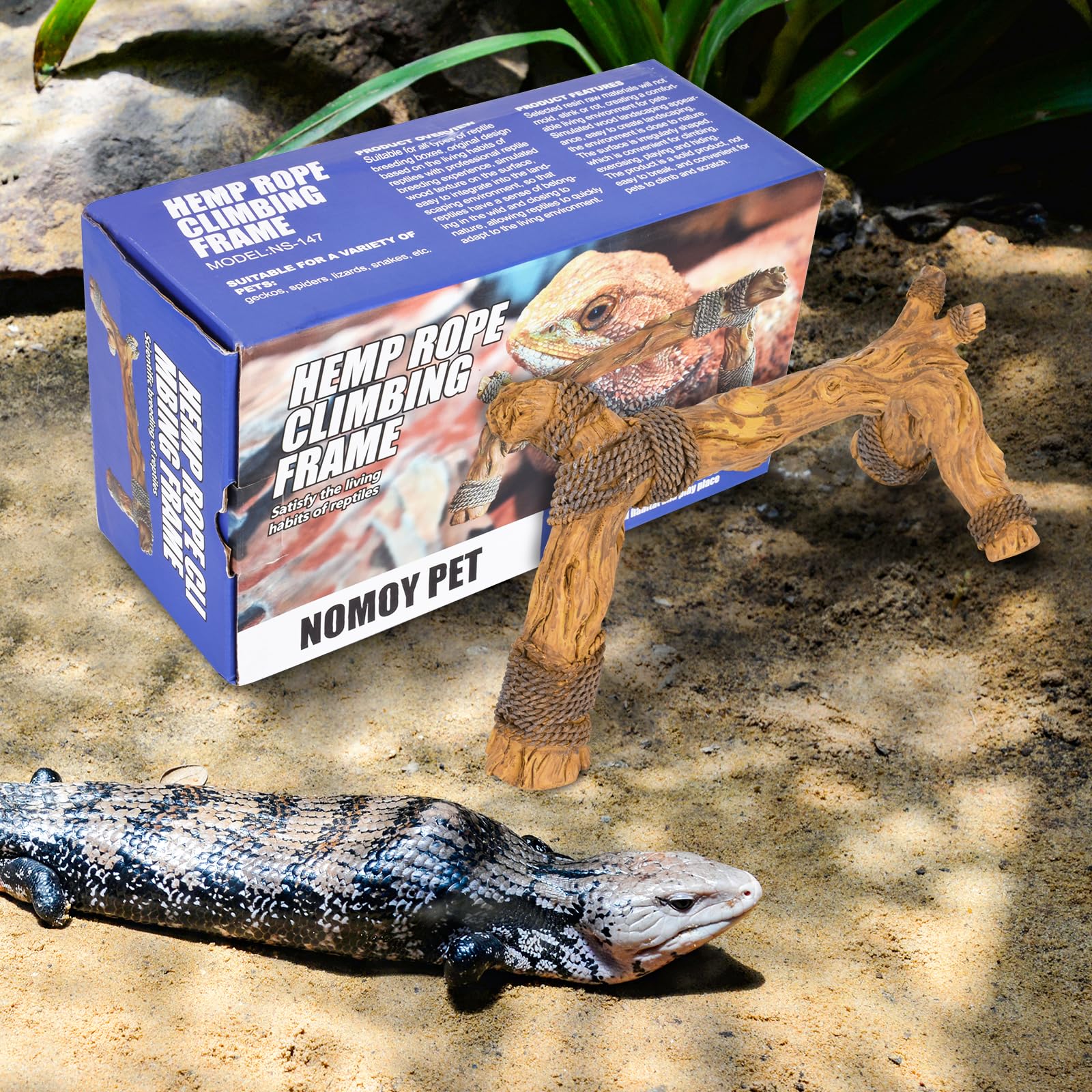 Romansk Reptilien Klettergerüst - Naturharz-Simulation, Dekoration Für Terrarium Von Bartagame & Gecko