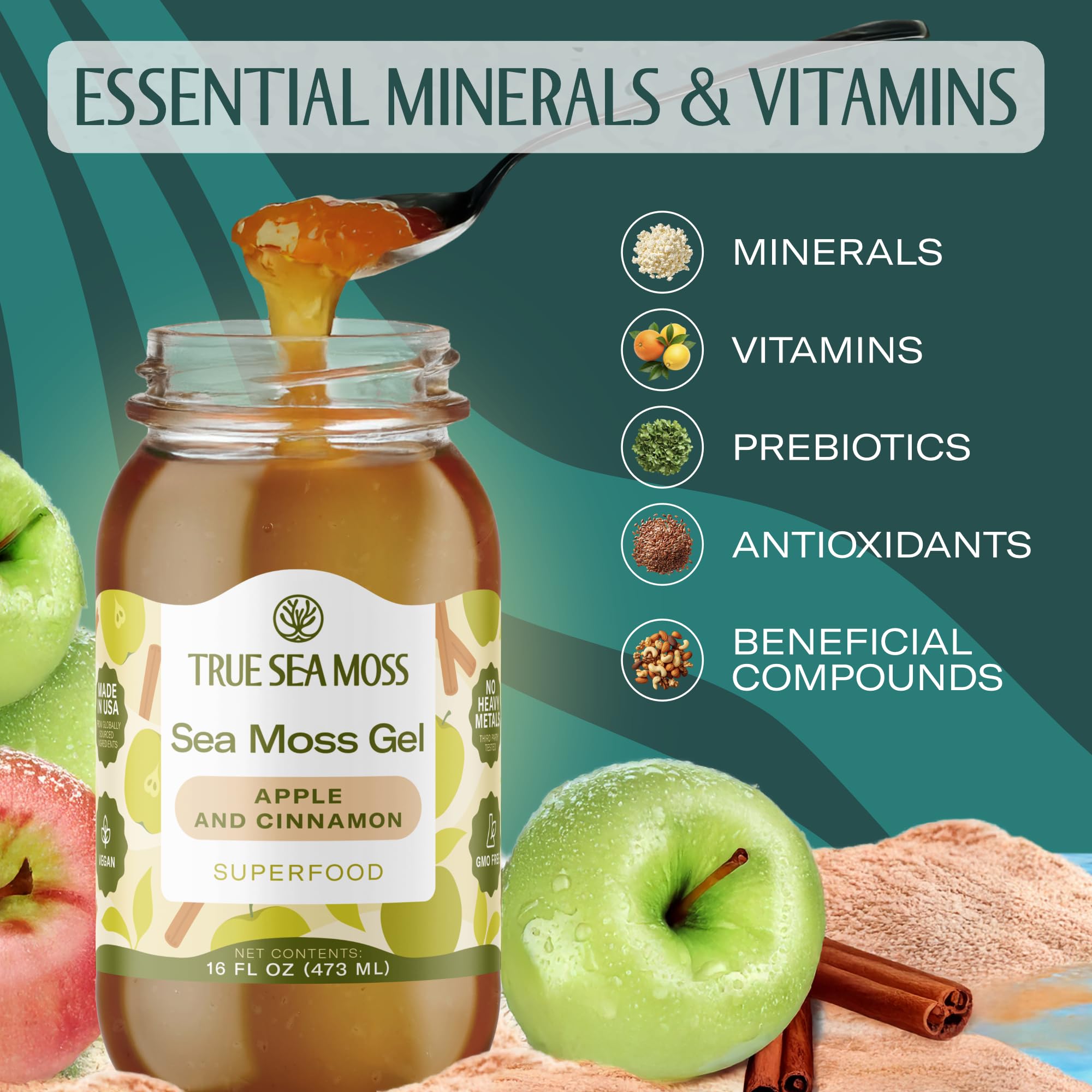 Amazon.com : TrueSeaMoss Sea Moss Gel – Made in USA – Wildcrafted