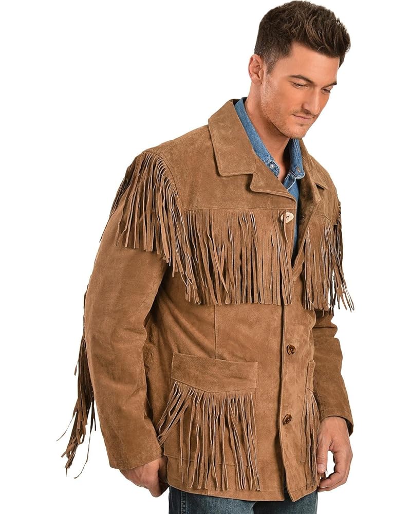 FRINGE VEST SET SUEDE JACKET ブラウンM FRINGE VEST SET SUEDE JACKET ブラウンM FRINGE VEST SET SUEDE