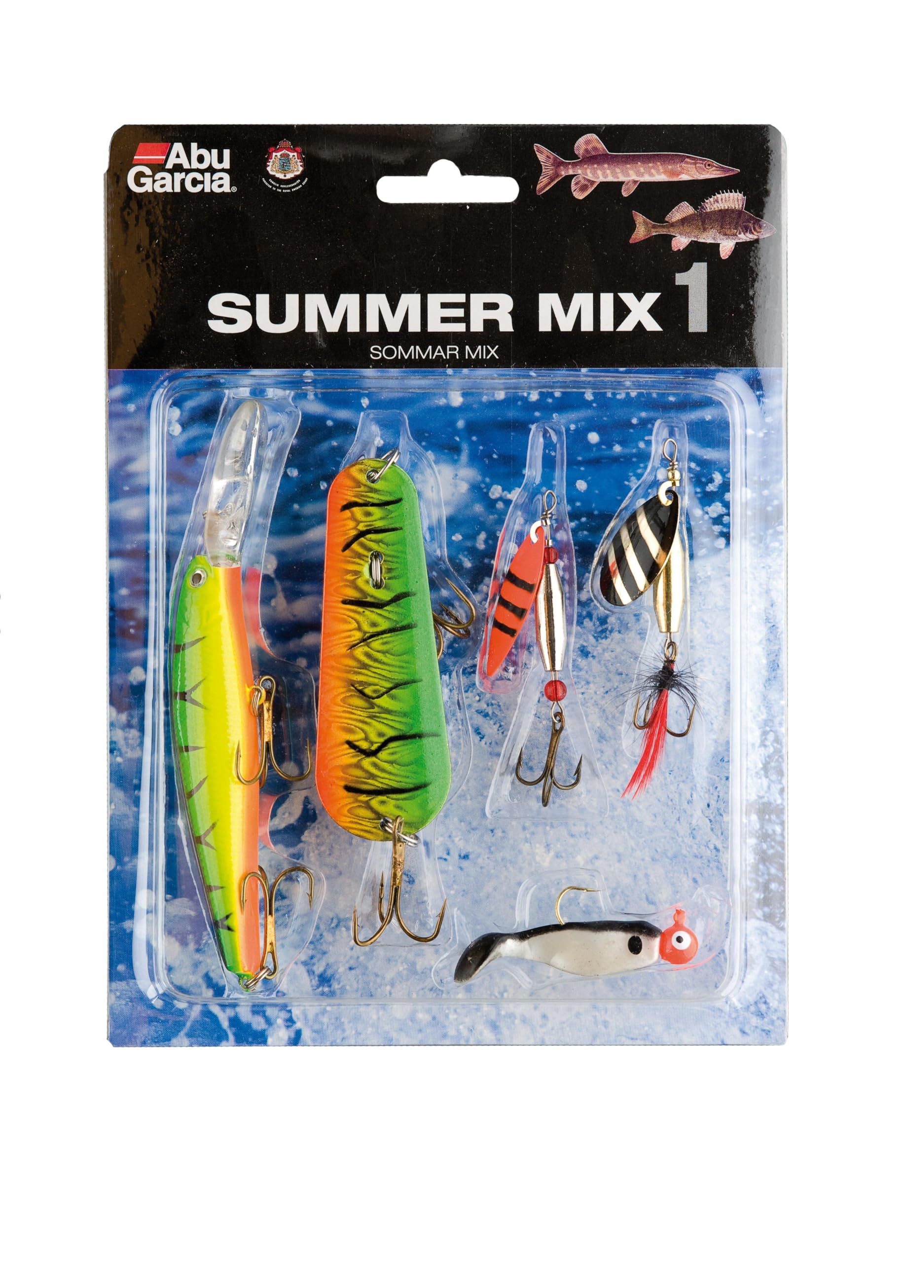 Abu Garcia Summer Mix 1 – Assorted Fishing Lures for Pike, Perch & Freshwater Fishing – Perfect for Summer Angling, Easy-to-Use Lures for Casting, Trolling & Jigging, Assorted Varied