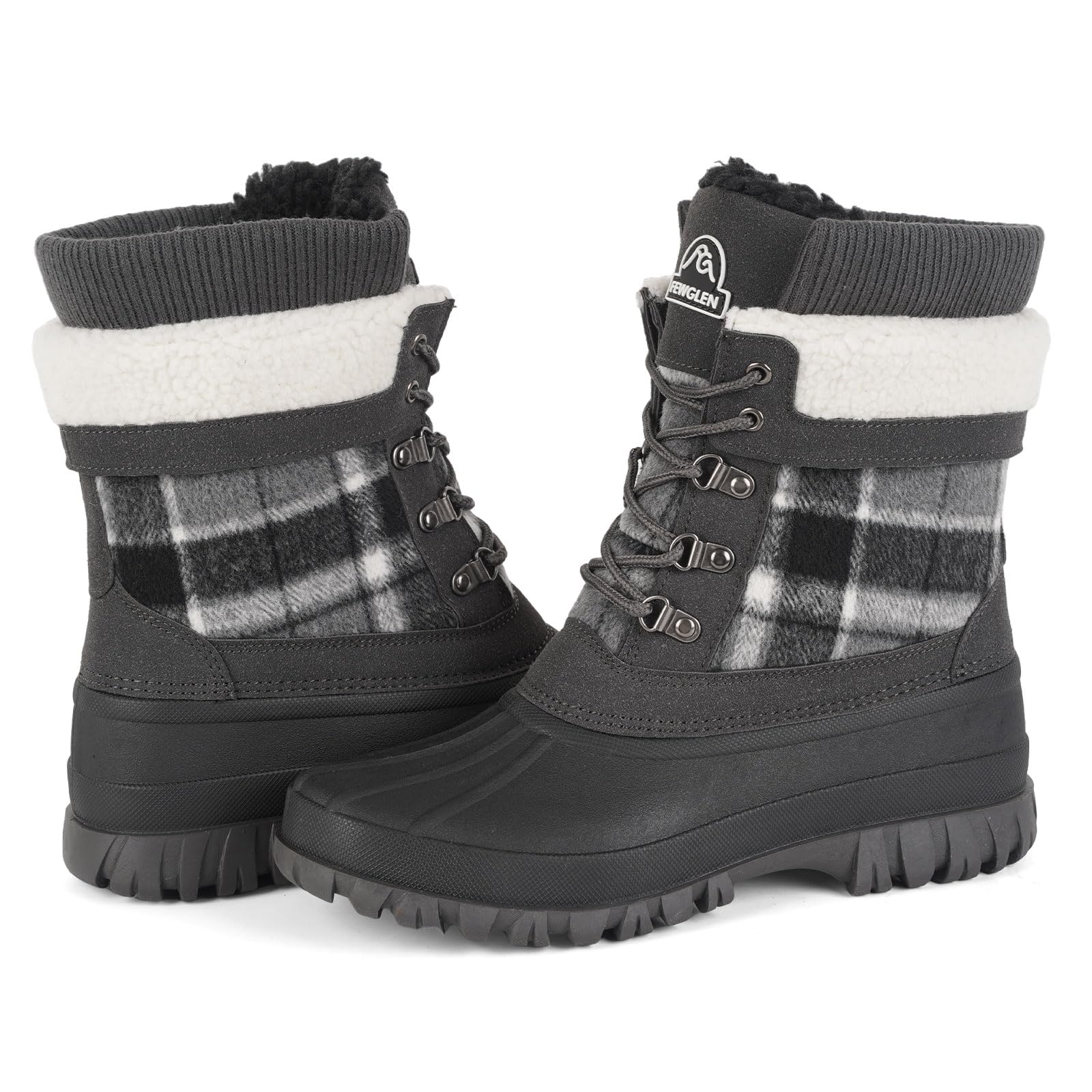 Womens Winter Snow Boots Waterproof Insulated Shell Duck Boots For Women Warm Boots Cold Weather
