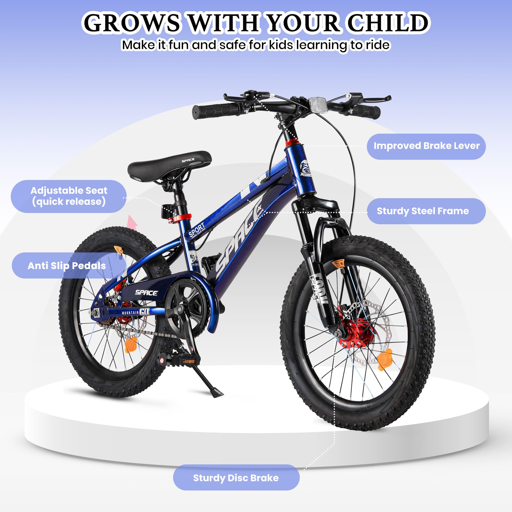 Amazon.com : ONLYGU Kids Bike-18 Inch Bike for Boys and Girls