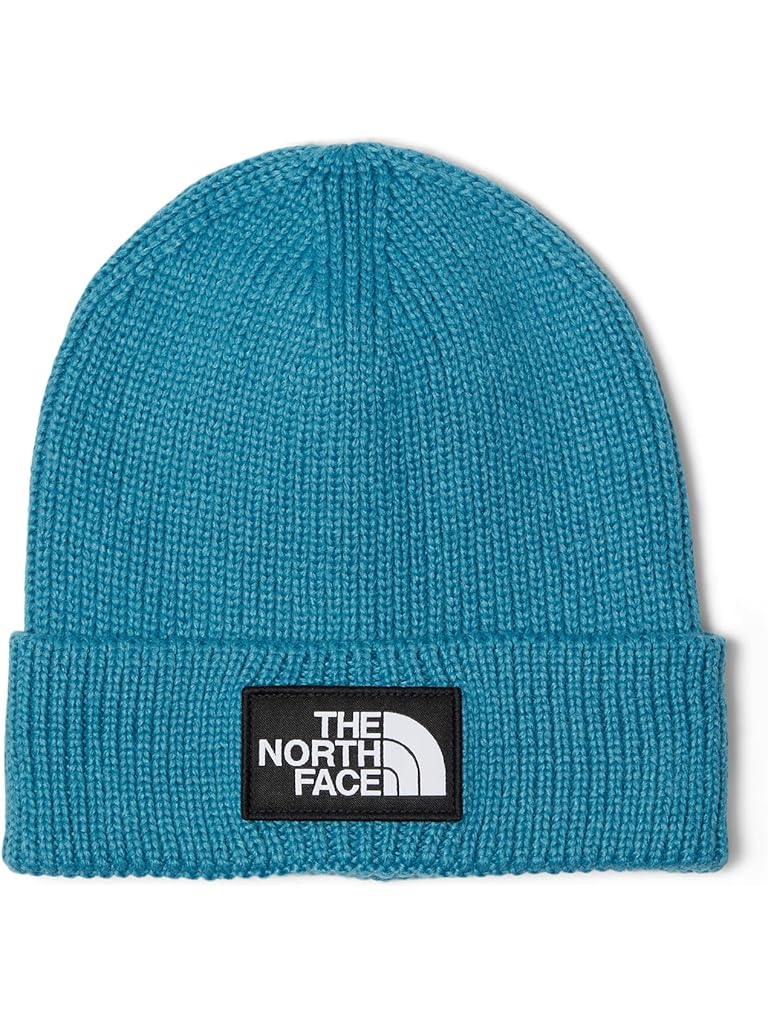 Blue The North Face TNF Logo Box Cuffed Beanie