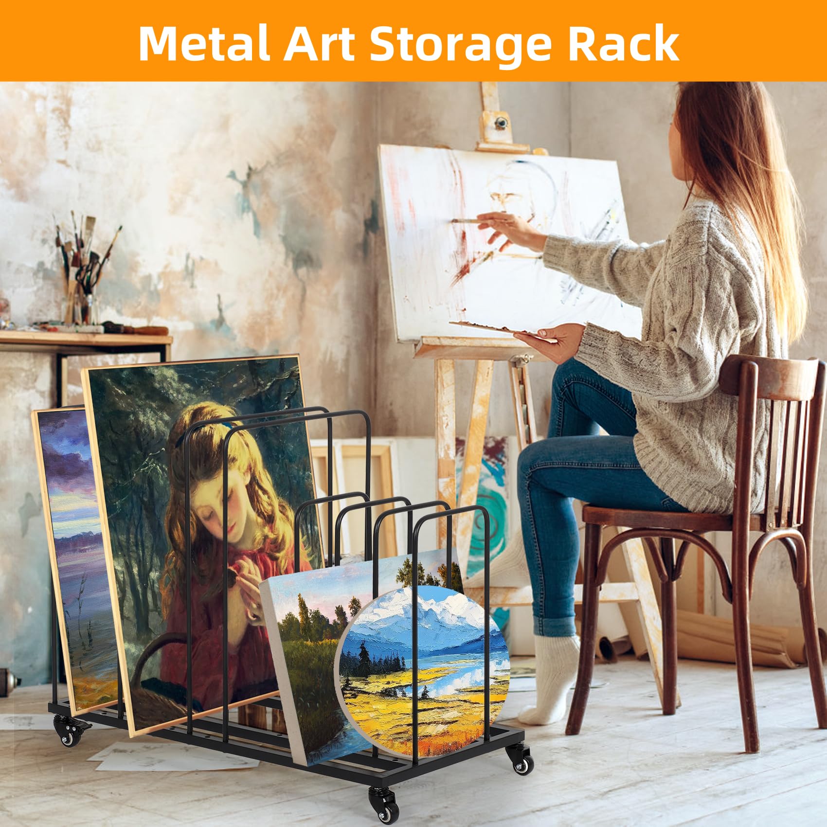 Amazon.co.jp: lukar (ルカー) アートキャンバスストレージラック