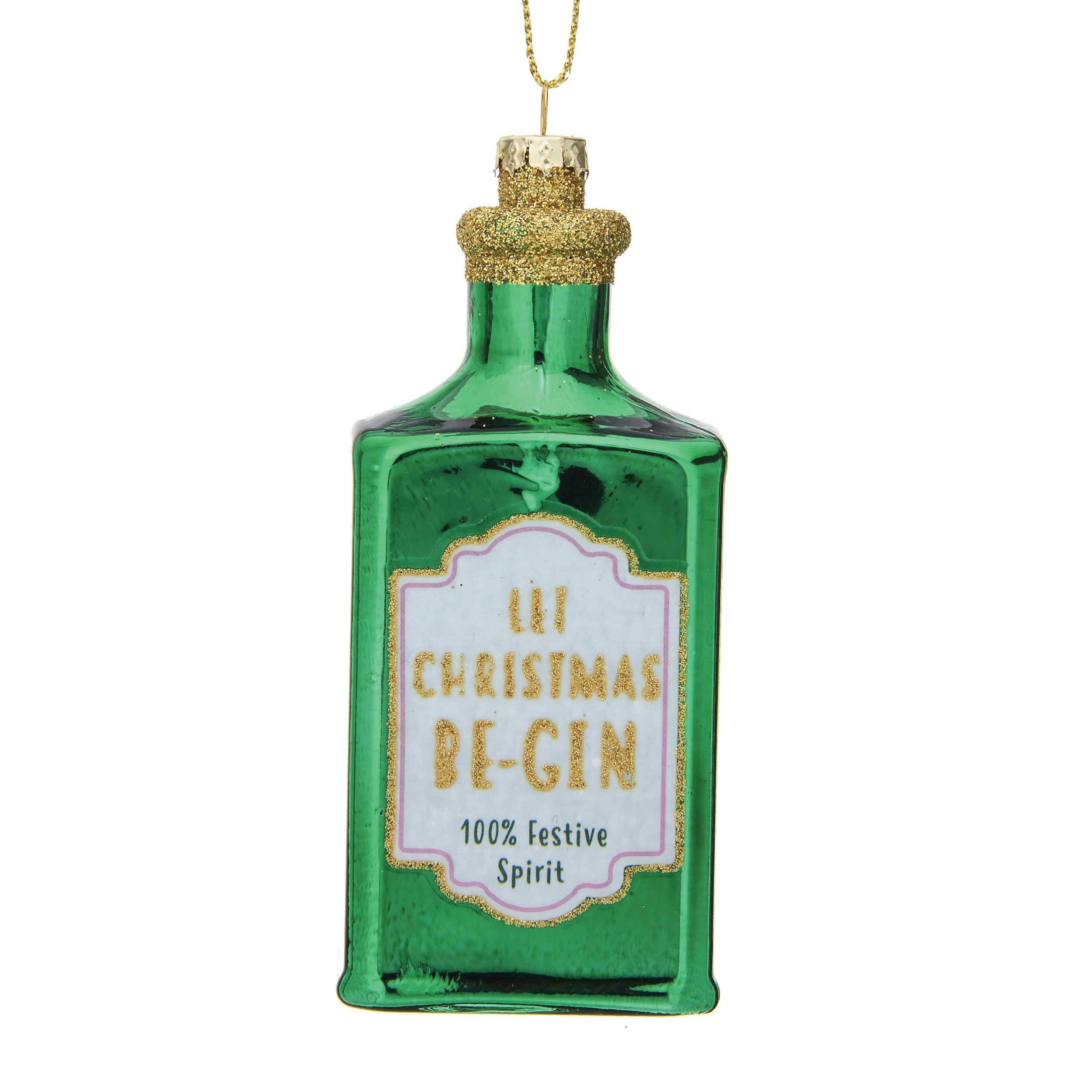 Sass & Belle Let Christmas Be-Gin Shaped Bauble