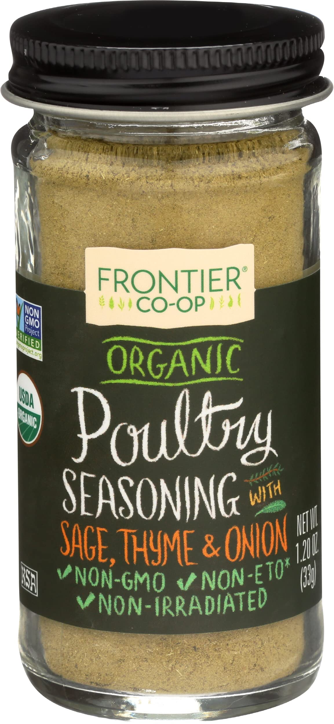 FRONTIER Organic Poultry Seasoning, 1.2 OZ