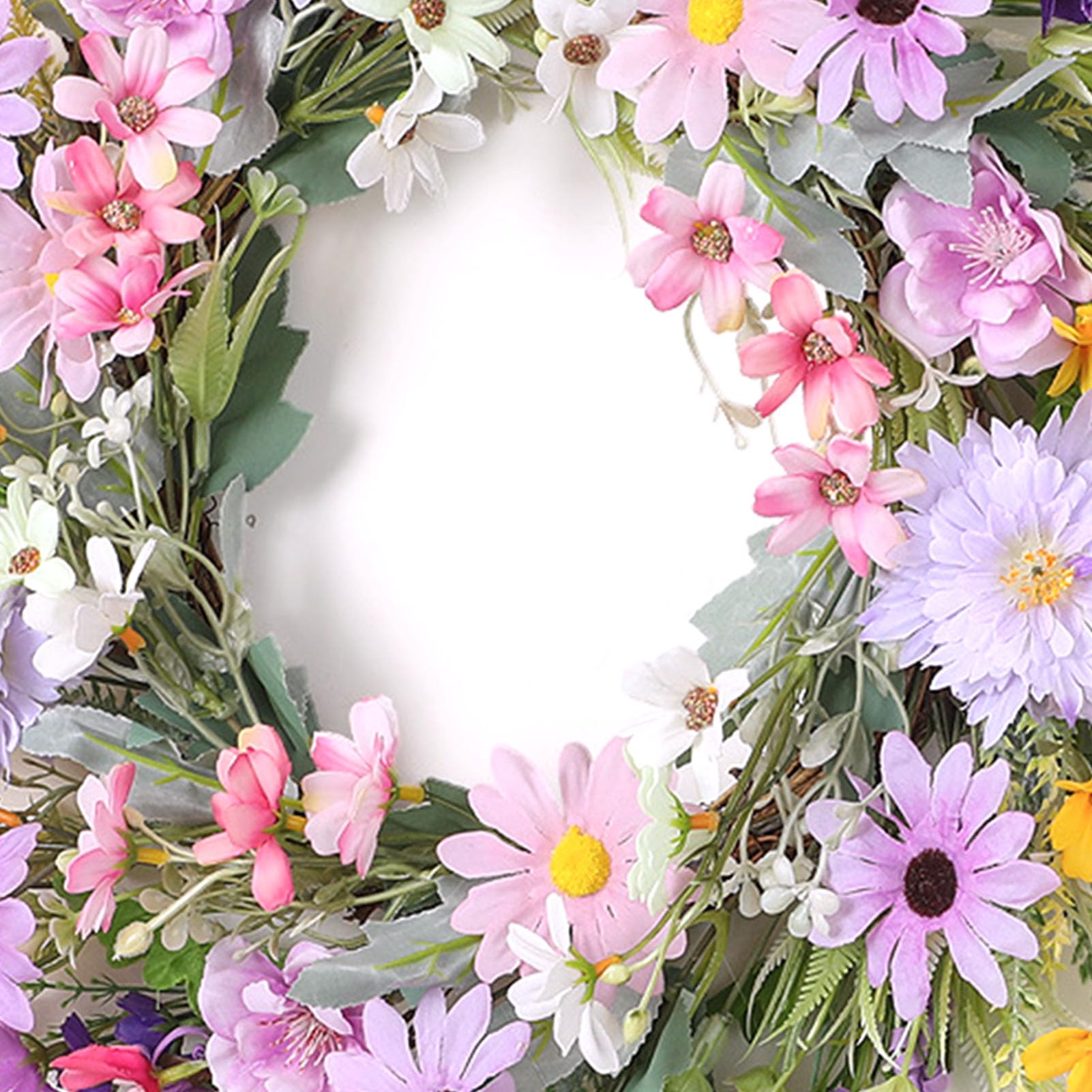 TOPINCN de Primavera, Artificial de Margaritas de Seda para Puerta (Pink