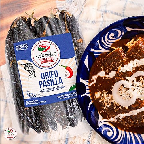 Miniatura 6 de Paquete de 6 pimientos secos - Ancho, Guajillo, Pasilla, Arbol, Chipotle, Cascabel (24 oz en total). Por Amazing Chiles & Spices