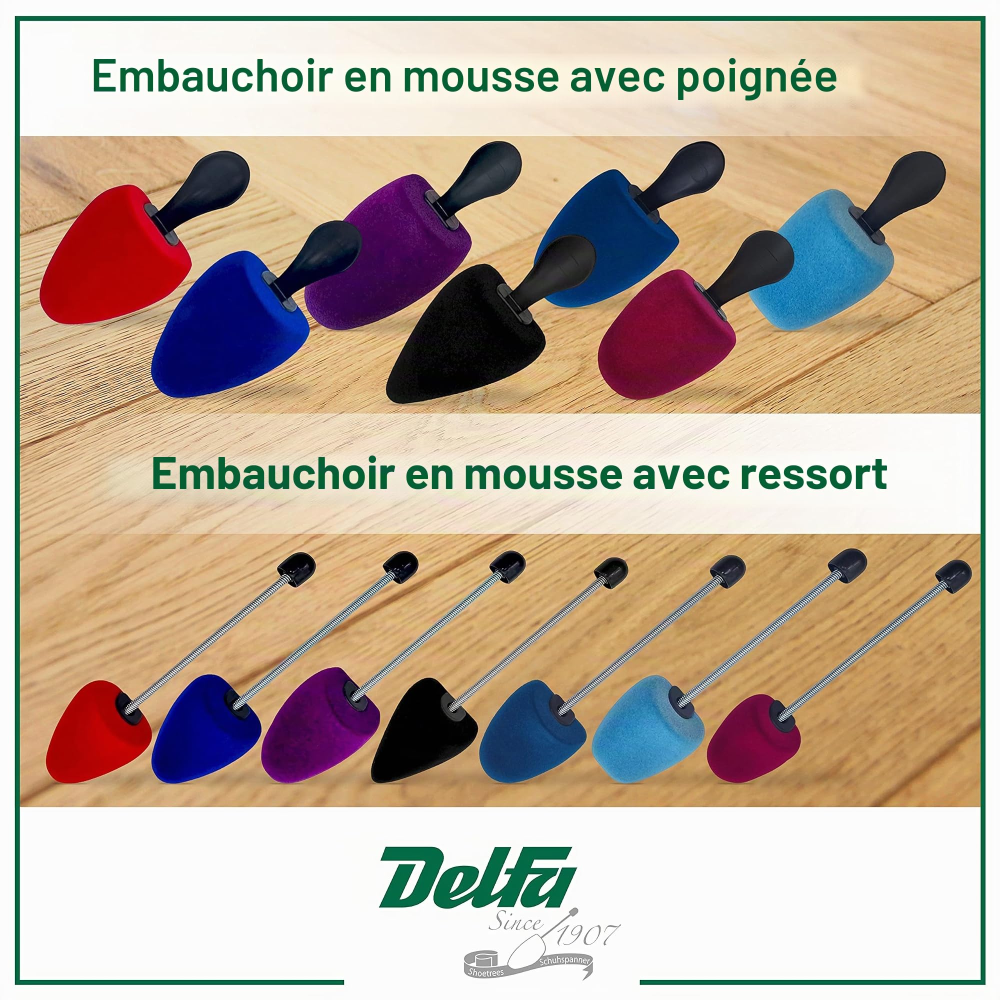 DELFA Samty Embauchoir universel en mousse pour chaussures Taille 39-42 Pour femme