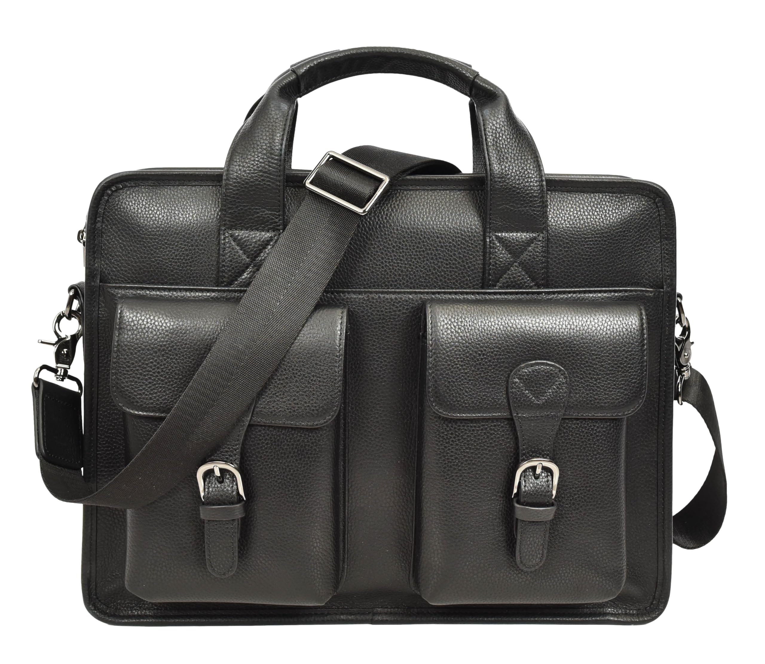 Maletín de cuero para hombre Thorne portadocumentos de oficina 8