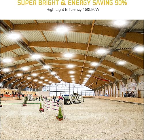 Miniatura 3 de 240W ULDLC Listed LED Alta Bahía Luz Control Remoto Regulable Extra Brillante Grande 36,000Lm 5000K IP65 Impermeable LED UFO Almacén Tienda Bahía