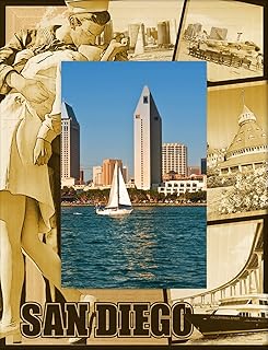 Saddle Mountain Souvenir San Diego California Laser Engraved Wood Picture Frame Portrait (5 x 7)