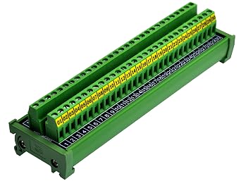 30 Position 24Amp/400V Screw Terminal Block Distribution Module (DIN Rail Mount)