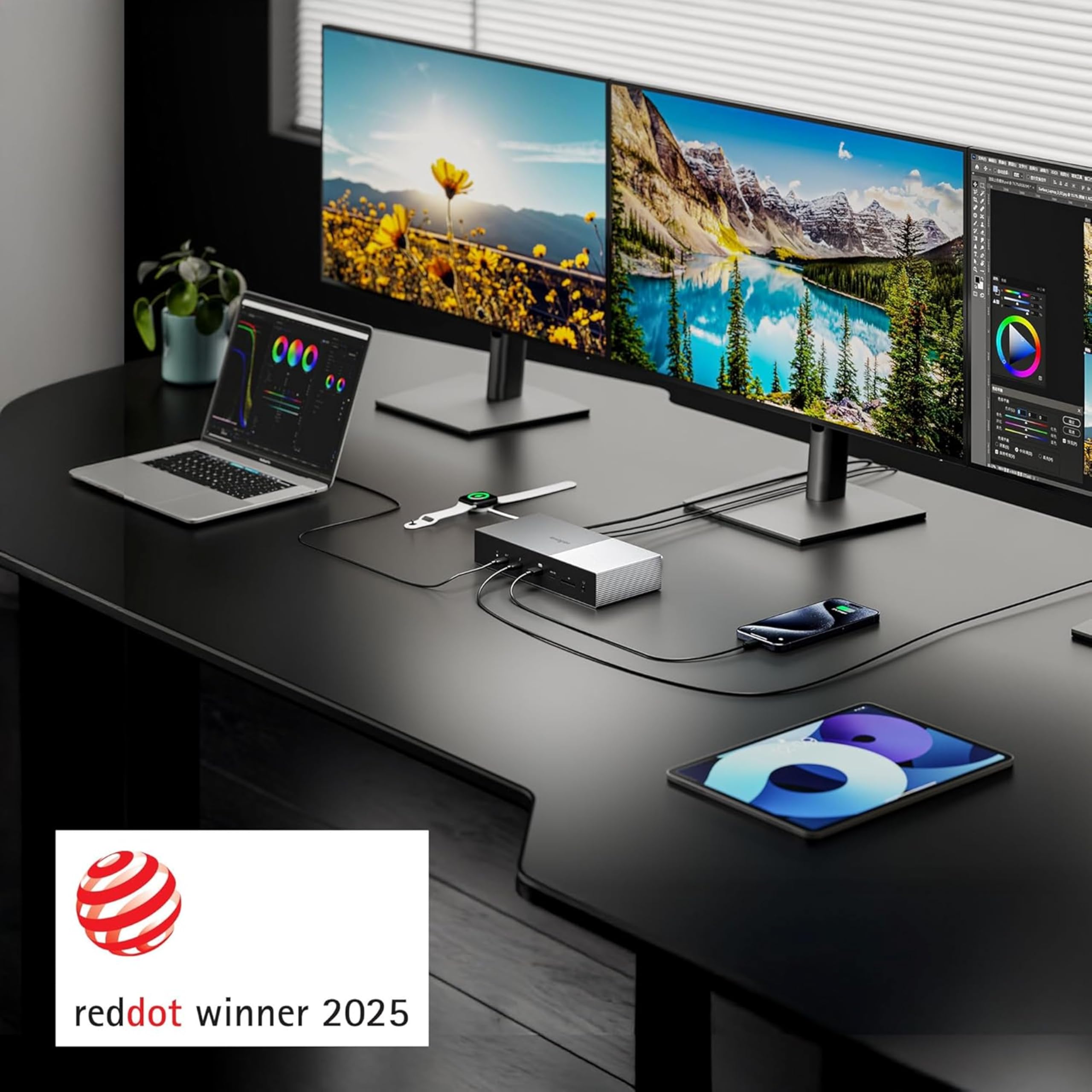 Kensington SD5000T5 EQ Thunderbolt 5 Docking station, triplo monitor 8K/4K, lettore di schede SD e Micro SD, Potenza alimentazione 140W, 3x Thunderbolt 5, Ethernet e USB 3.2 Gen2 - Grigio (K35201EU)