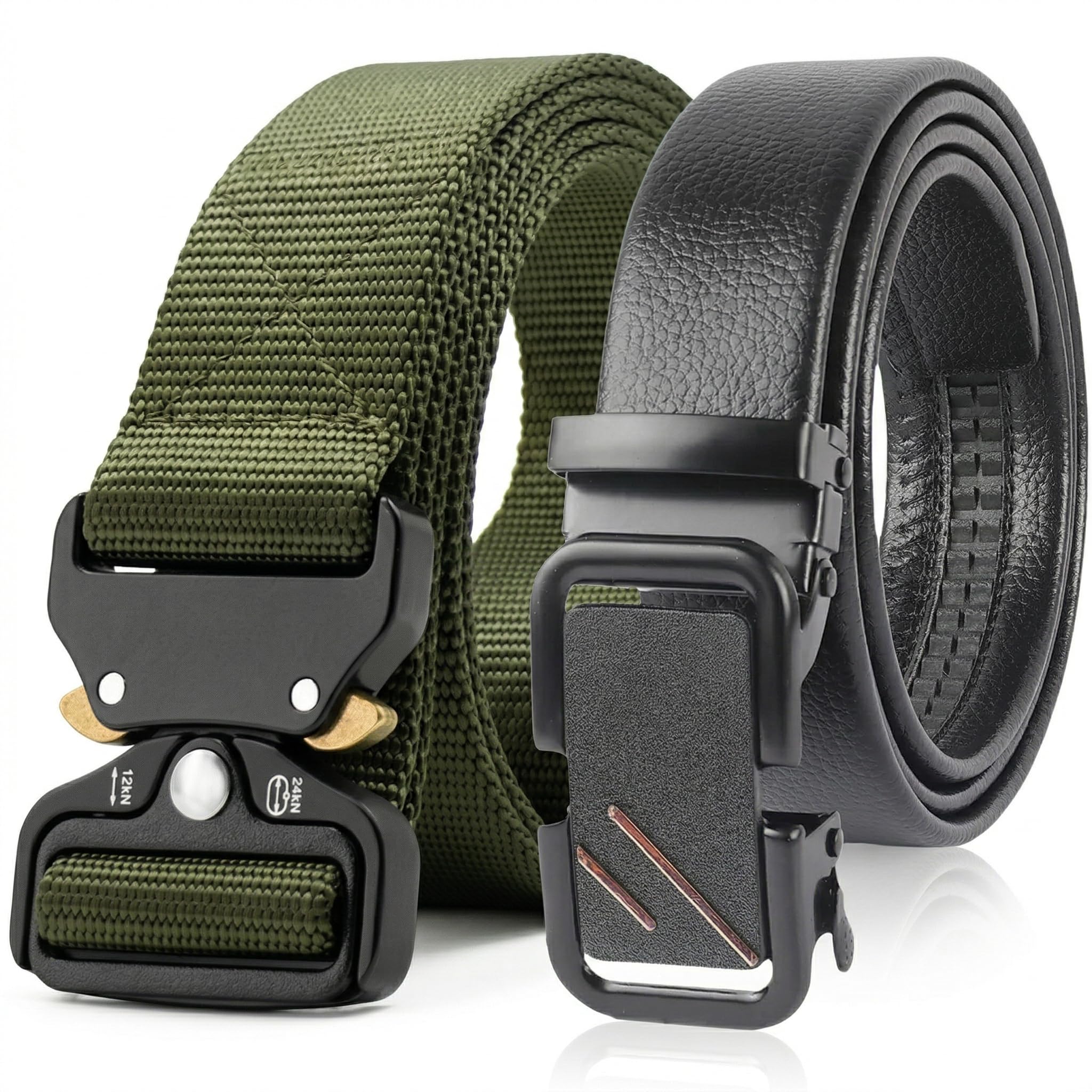 tpm Men’s Premium Automatic Buckle Belt Combo – Tactical Nylon Adjustable Belt & Formal Leather Textured Belt | Durable, Stylish & Perfect for Casual, Formal & Daily Weargh55-picture-29