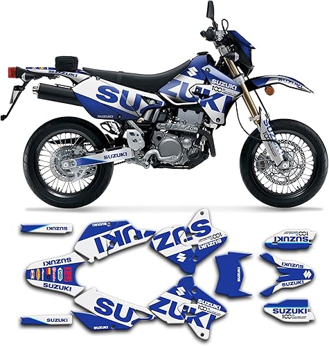 Miniatura 60 de Juego de calcomanías Kungfu Graphics personalizadas para Suzuki DRZ 400 SM Supermoto 1999, 2000, 2001, 2002, 2003, 2004, 2005, 2006, 2007, 2008,