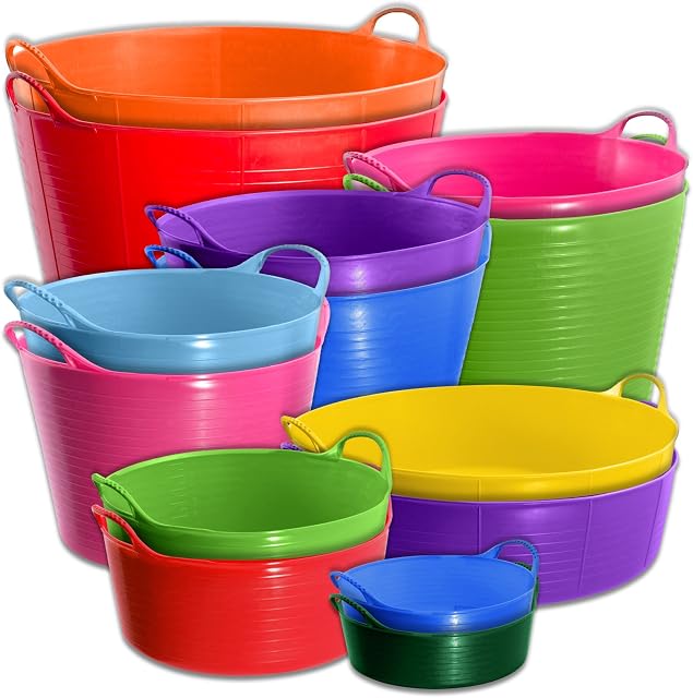 Tubtrug® Small Purple - Red Gorilla Strong Flexible Gorilla-Tub® Storage Bucket Baskets