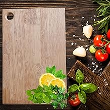 Reversible Wooden Chopping Cutting Board for Kitchen to Cut Vegetables,Fruits & Cheese, BPA Free, Eco-Friendly, Anti-Microbal with Hanging Hole, No Dyes and Polish for Kitchen(CBHS12-430g)