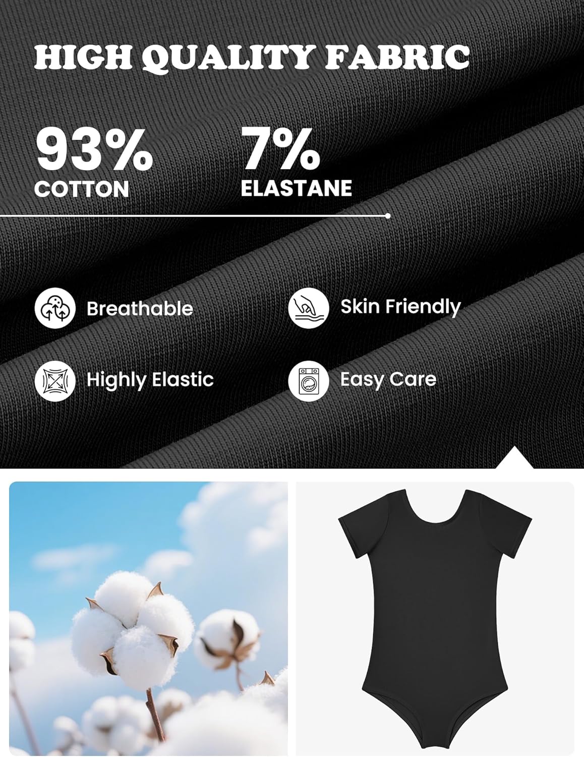 Century Star Short Sleeve Ballet Leotards for Girls 2-14 Years - Toddler Dance Outfits Ballerina Gymnastics Clothes Kids - Image 4