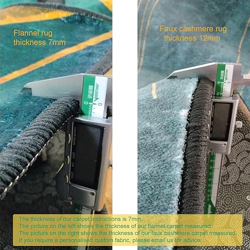 Miniatura 7 de Alfombra de área lavable a máquina, 47.2 x 63.0 in, suave pelo bajo, alfombra pequeña para sala de estar, cuarto de bebé, dormitorio, lado de cama,