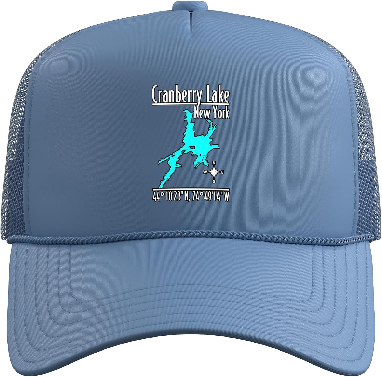 Cranberry Lake New York - Modern Trucker Hat with Adjustable Mesh Back image 2