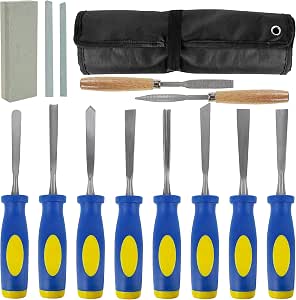Lulu Home 13 PCS Wood Chisel Set with Canvas Bag