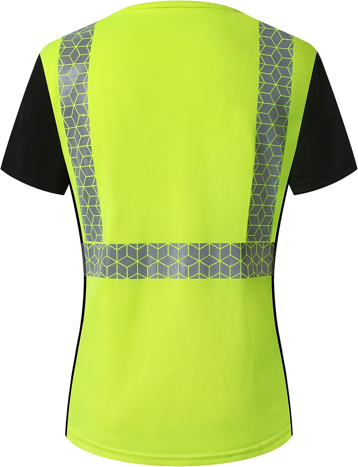 Women Safety Shirt,High Reflective T Shirt for Woman with Unusual Reflective Pattern,Short Sleeve Breathable - Image 6