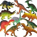 Dinosaur Toys for Kids 3-5, 10 PCS Realistic Plastic Dinosaur Figure Toy Set Including T-Rex, Stegosaurus, Spinosaurus, Ideal Gift for Toddle