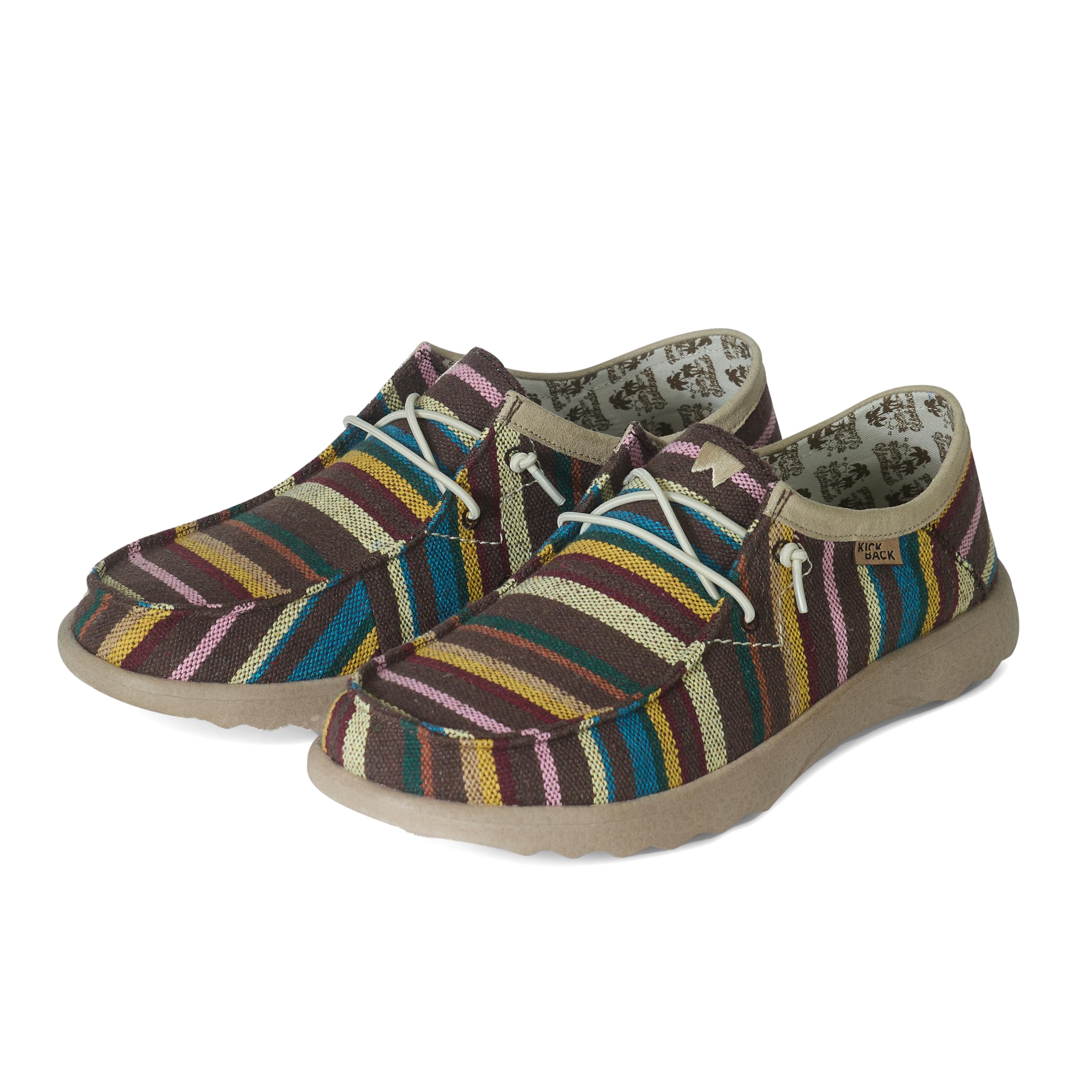 Kickback Lounger Scarpe Estive da Uomo in Tela – Mocassini Slip‑On Senza Lacci con Lacci Elastici – Sneakers Leggere per Interni ed Esterni con Suola Antiscivolo