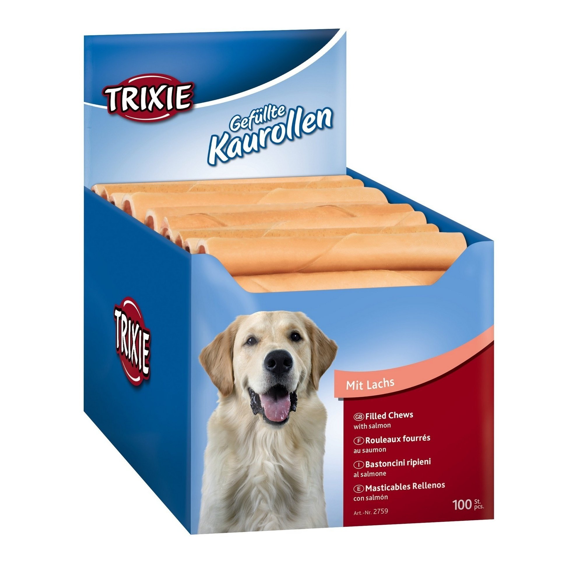 Trixie - Rollitos masticables rellenos (13 cm/Queso)