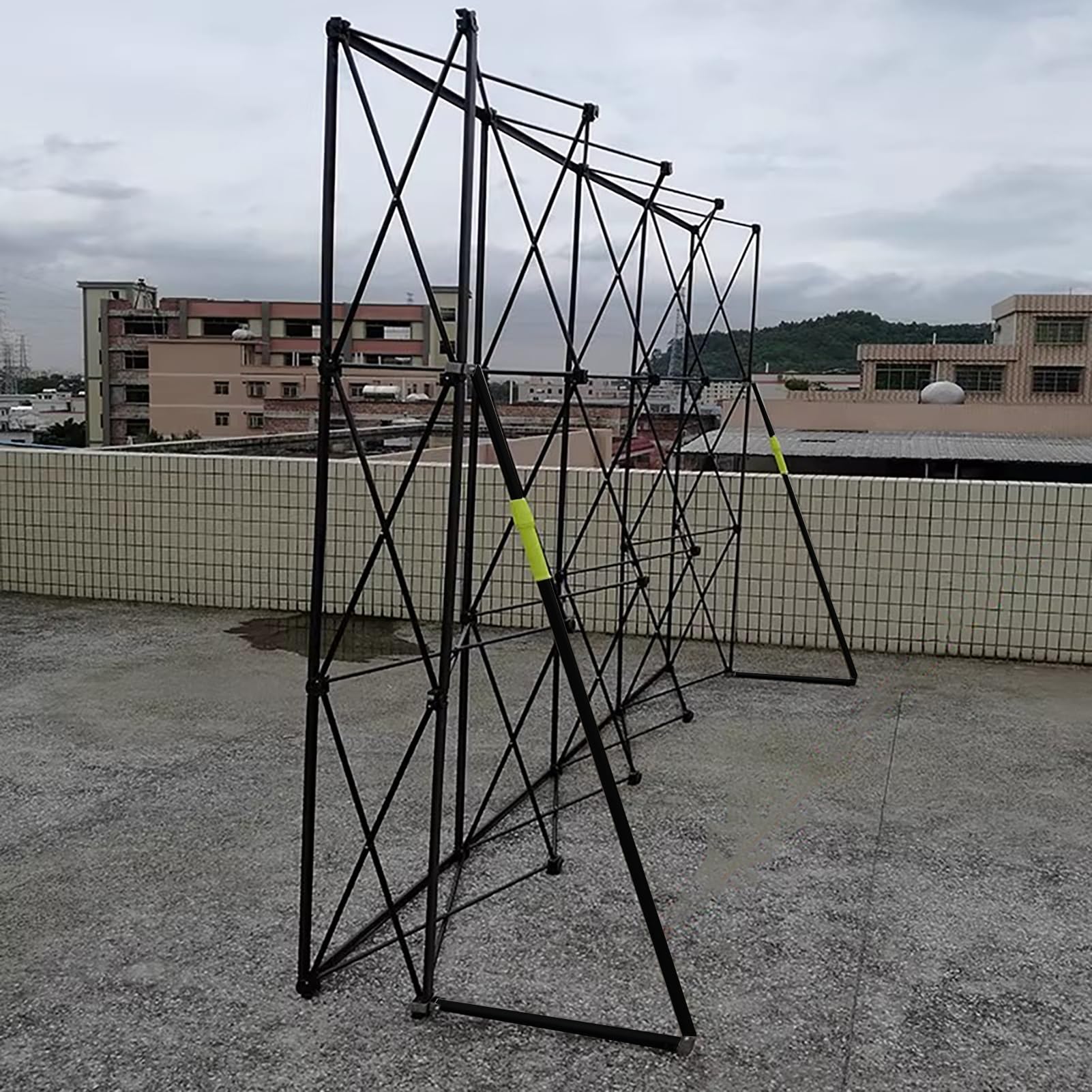 Soporte de exhibición portátil desplegable para carteles y pancartas, plegable y ligero, ideal para exposiciones y eventos
