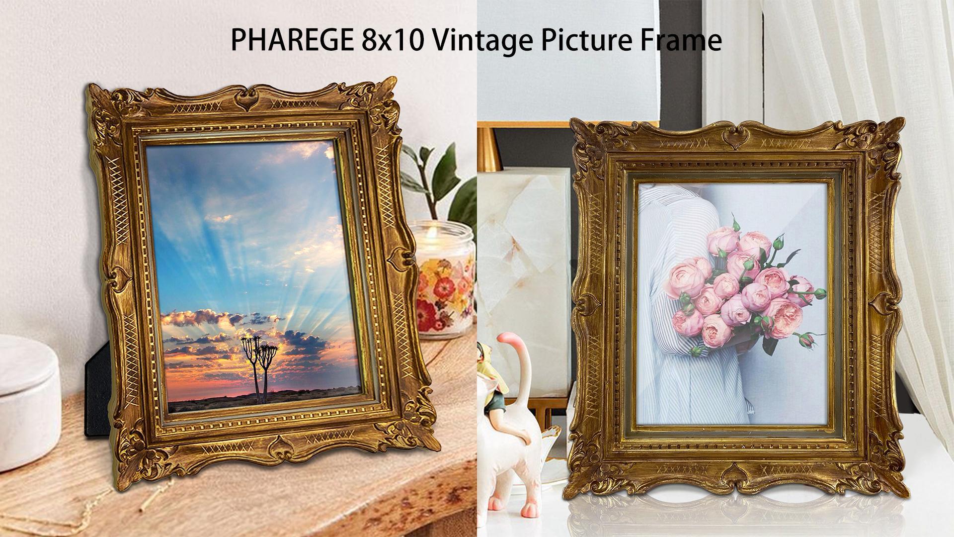 Amazon.com - PHAREGE 8x10 Vintage Bronze Picture Frame | Ornate