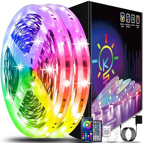130ft Led Strip Lights (2 Rolls of 65ft) Bluetooth Smart