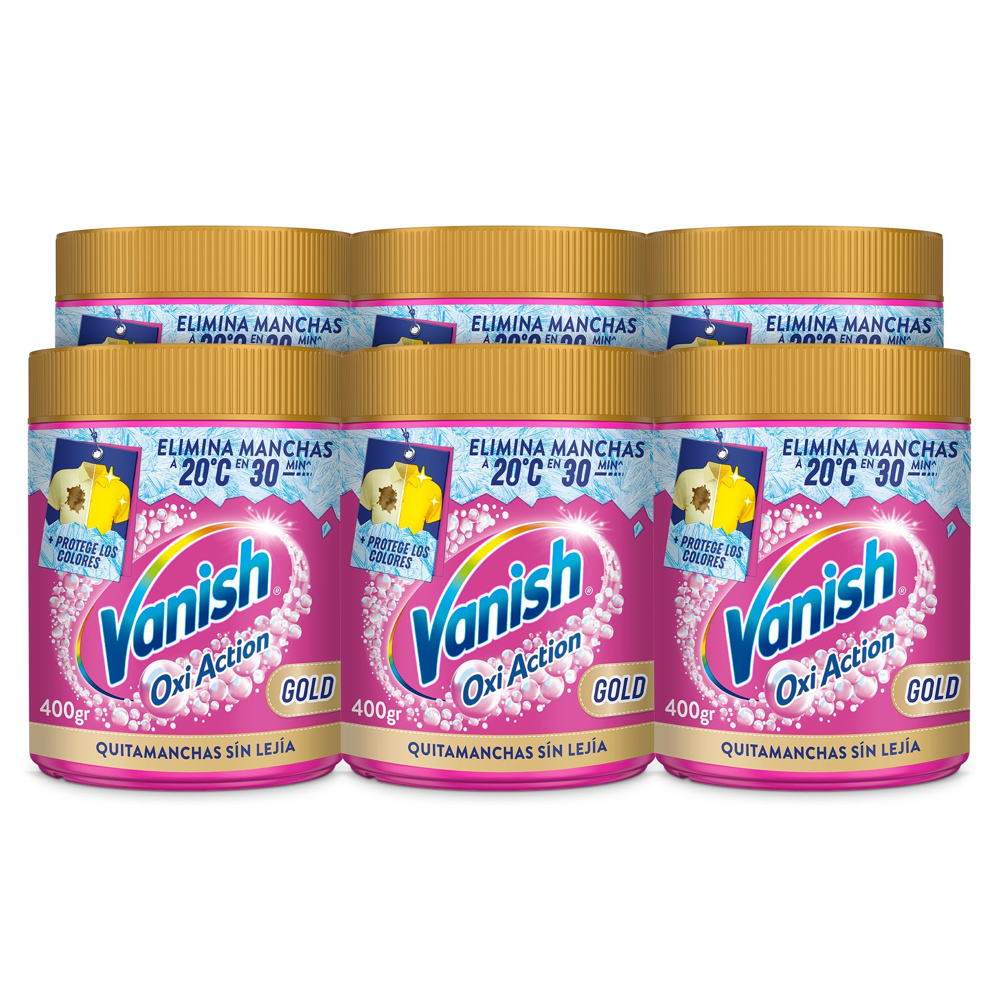 Vanish Oxi Action Multipoder - Quitamanchas multibeneficio para la ropa, En Polvo, Sin Lejía 400gr, El emabalaje puede variar — view 8
